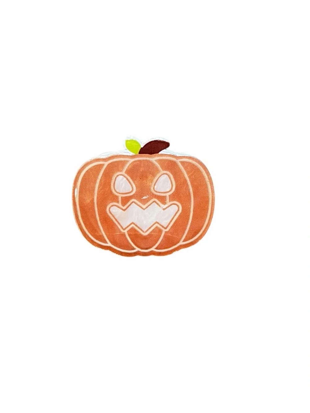 Orange Jack-O’-Lantern Glossy Pumpkin Halloween 1.75